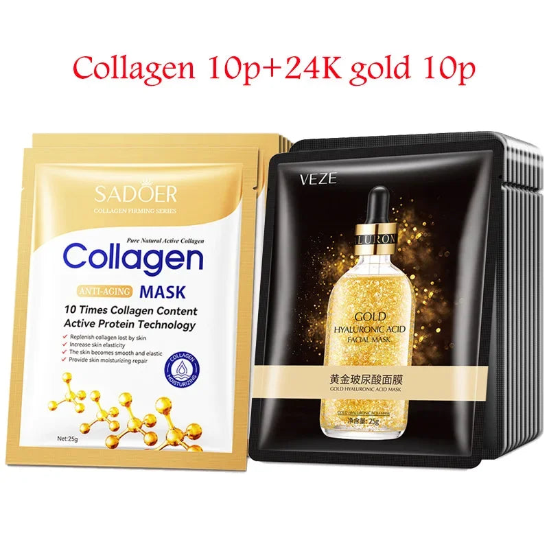 Hyaluronic Acid Collagen Face Masks Luxlife Brands