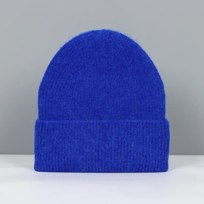 Women Winter Hat Real Rabbit Fur Winter Hats For Women Fashion Warm Beanie Hats Women Solid Adult Cover Head Cap Luxlife Brands