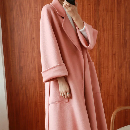 Women’s Cashmere Wool Coat LUXLIFE BRANDS