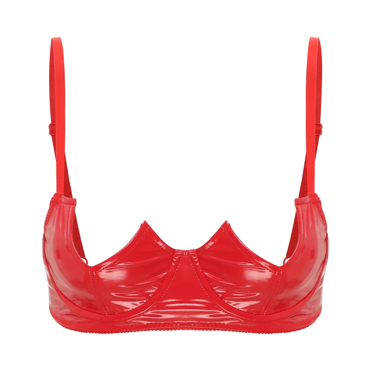 V-Notch Underwired Open Chest Bra Top