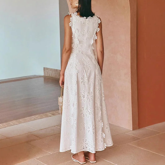 Lilly Lace Embroidered Sun Dress