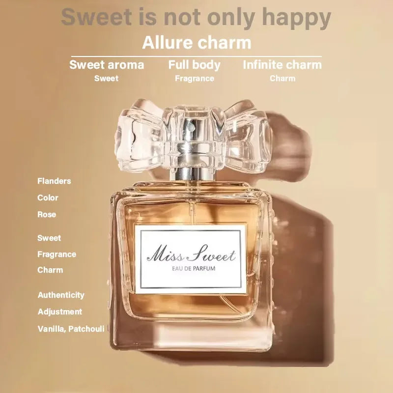 Miss Sweetheart Women's Perfume Pheromone 50ml Lingers On 24-48 Hours Light Floral Notes Originales Daily Dating Luxlife Brands