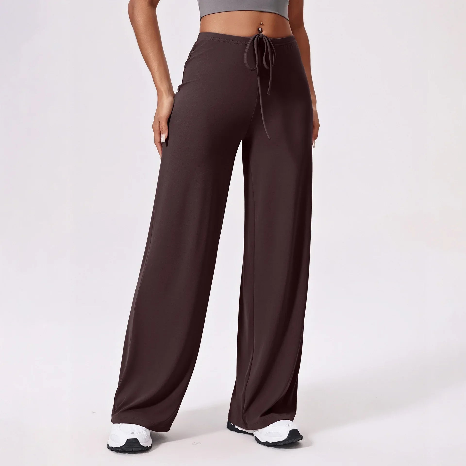 Ctenkevet-High Waist Wide-Leg Yoga Joggers for Women, Female Casual Tracksuit Bottoms, Straight Outdoor Baggy Sweatpants, Autumn Luxlife Brands