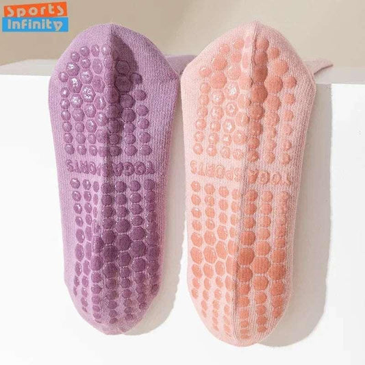 Compression Socks Stockings Women Professional Silicone Anti-slip Pilates Yoga Socks Solid Color Cotton Floor Gym Fitness Socks