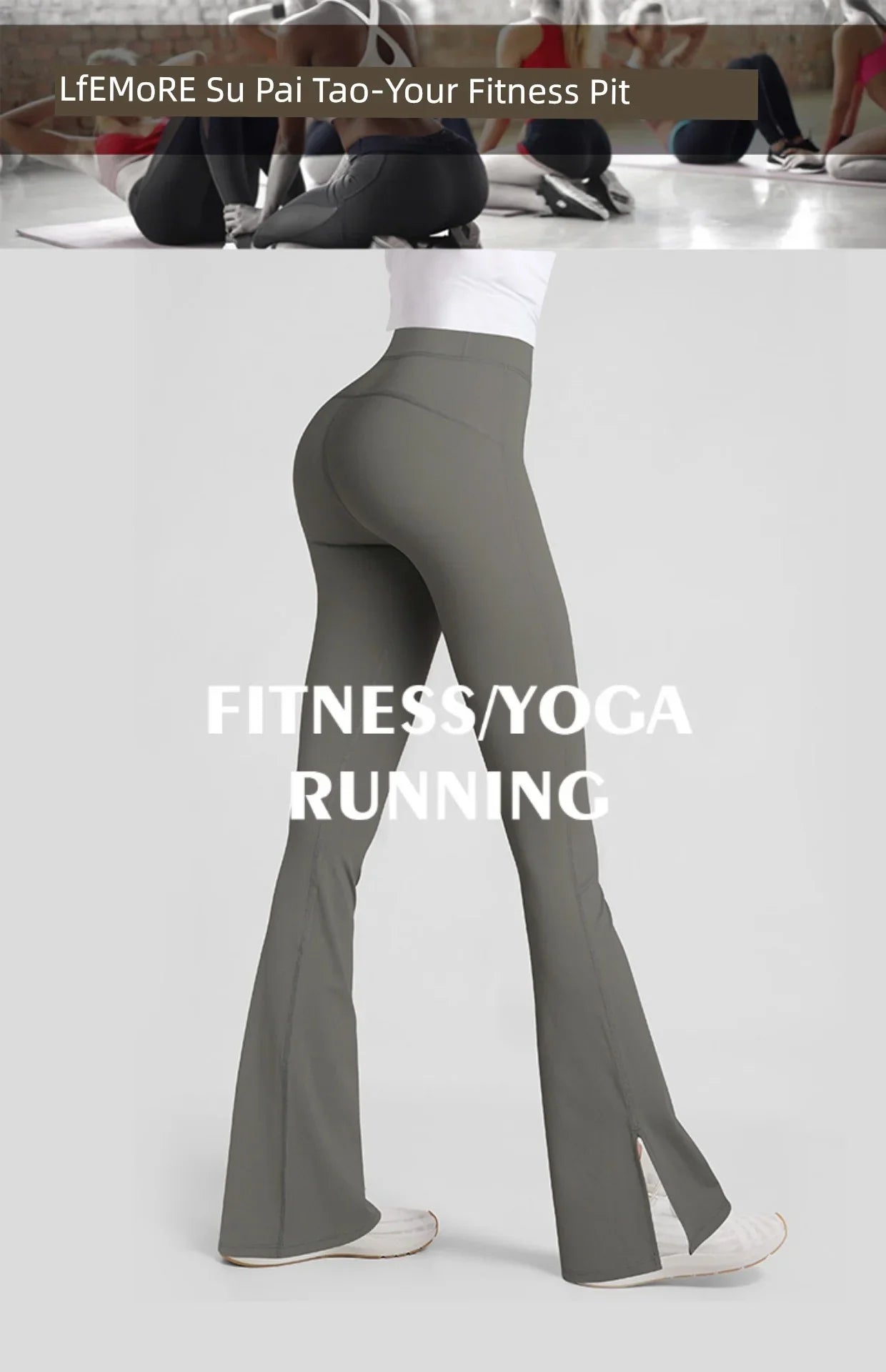 High Waist Flared Yoga Pants Luxlife Brands