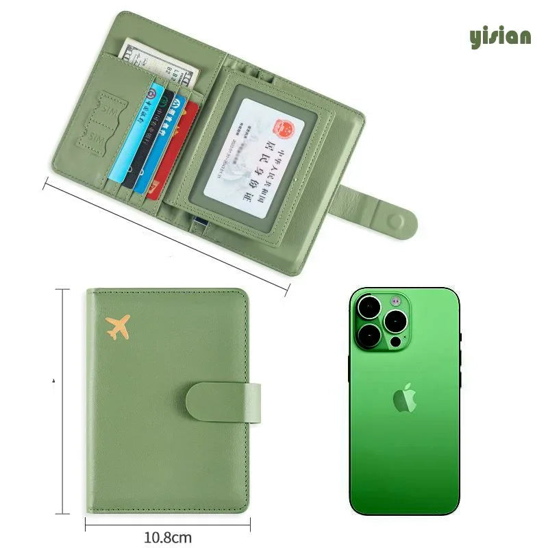 RFID Passport Cover Case Passport Holder Multifunctional Passport Wallet ID Credit Card Holder Travel Wallet Travel Accessories Luxlife Brands