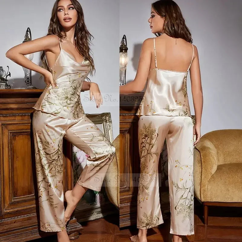 Serenity Satin Sleepwear Luxlife Brands