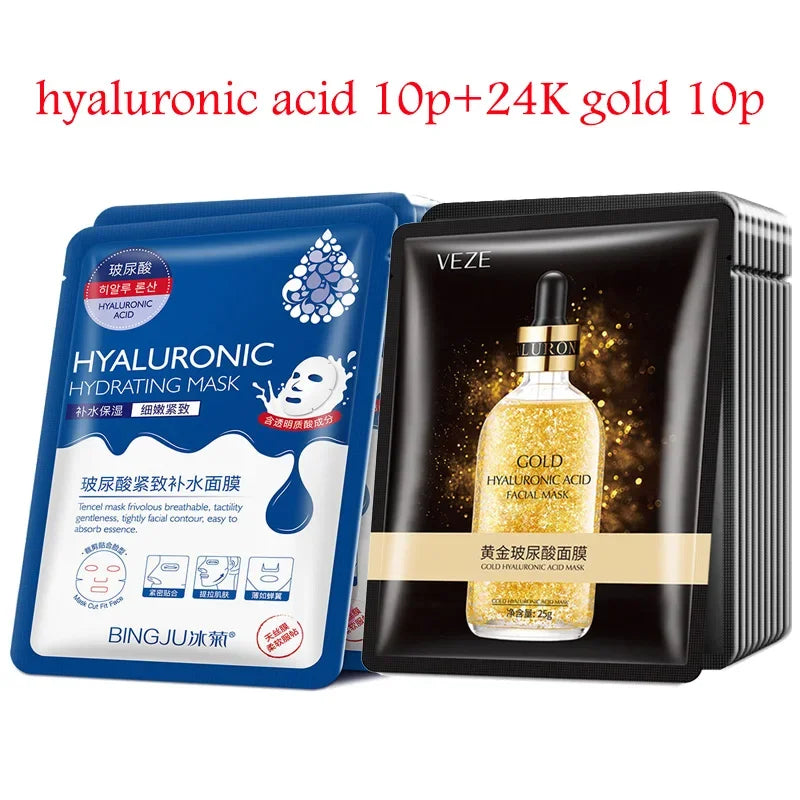Hyaluronic Acid Collagen Face Masks Luxlife Brands