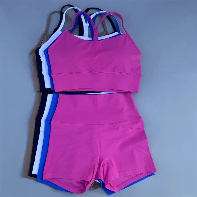 Lightweight Quick Dry Training Bra & Shorts Set Luxlife Brands