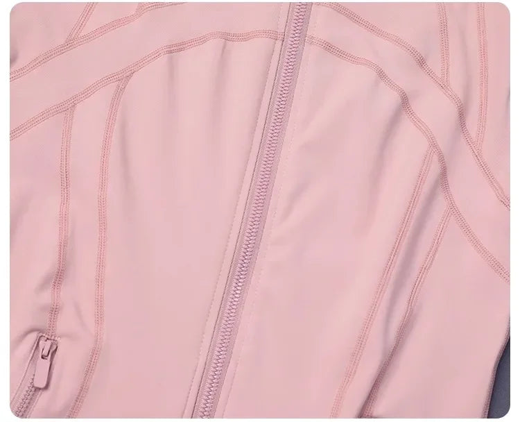 Women's Slim Fit Yoga Zip Top Luxlife Brands