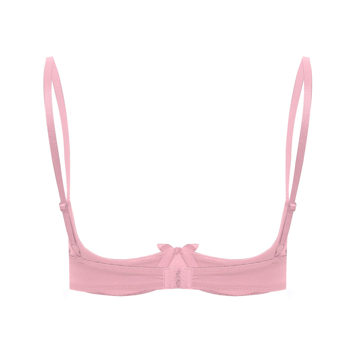 Satin Underwire Half-Cup Push-Up Bra