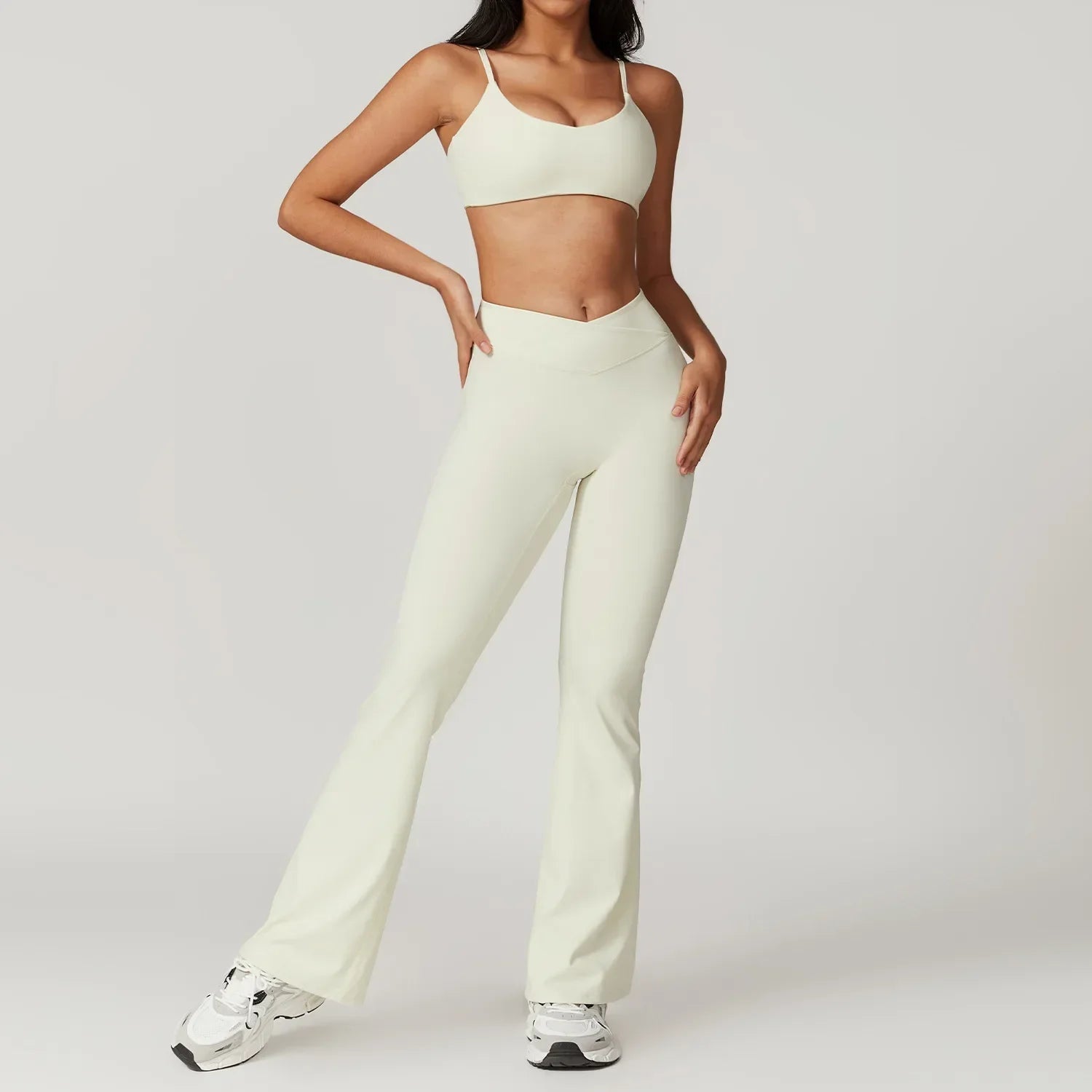 Women's Wide Leg High Waist Yoga Set Luxlife Brands