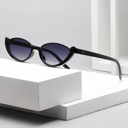 Hiking 2pcs Vintage Cat Eye Anti Light Glasses Half-frame Glasses Fashion Brand Design UV400 Eyewear Accessories Goggle