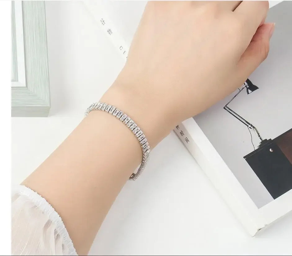 LUX 925 Sterling Silver Crystal Bracelet LUXLIFE BRANDS