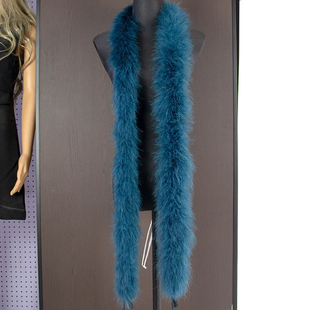 Fluffy Marabou Turkey Feather Boa (2 Meters)