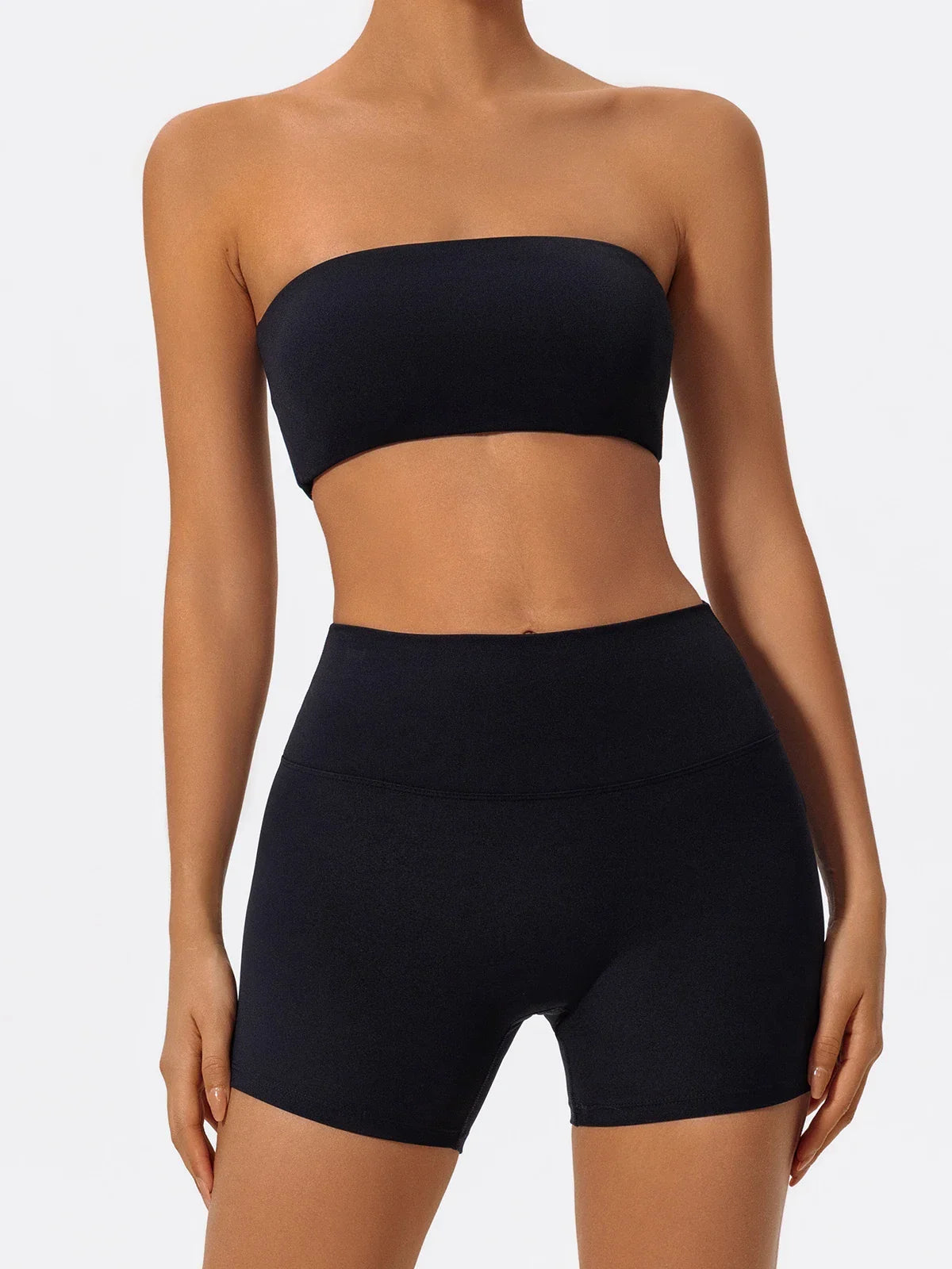 Ctenkevet Women Strapless Bra Suits Gym Workout Yoga Outfit Female Fitness Crop Top Outdoors Activewear Women Underwear Set Luxlife Brands