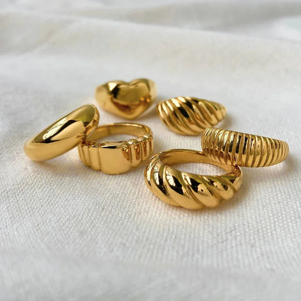Fashion Ring 316L Stainless Steel Ring Anillo Ringen Mujer Women Rings Bague Couple Matching Jewlery Fashion Gifts Do not fade Luxlife Brands