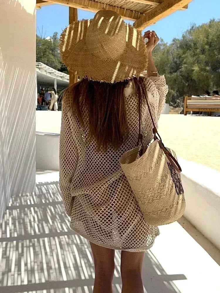 Lazy Day Long Sleeve Swimsuit Cover Up Luxlife Brands