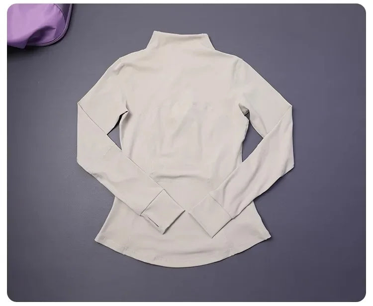 Women's Slim Fit Yoga Zip Top Luxlife Brands