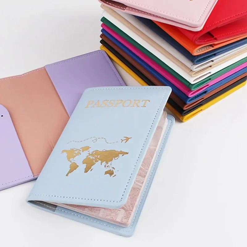 Traveling Accessories for Men/Women Waterproof Soft PU Leather Passport Cover ID Bank Cards Holder Money Coin Organizer Pouch Luxlife Brands