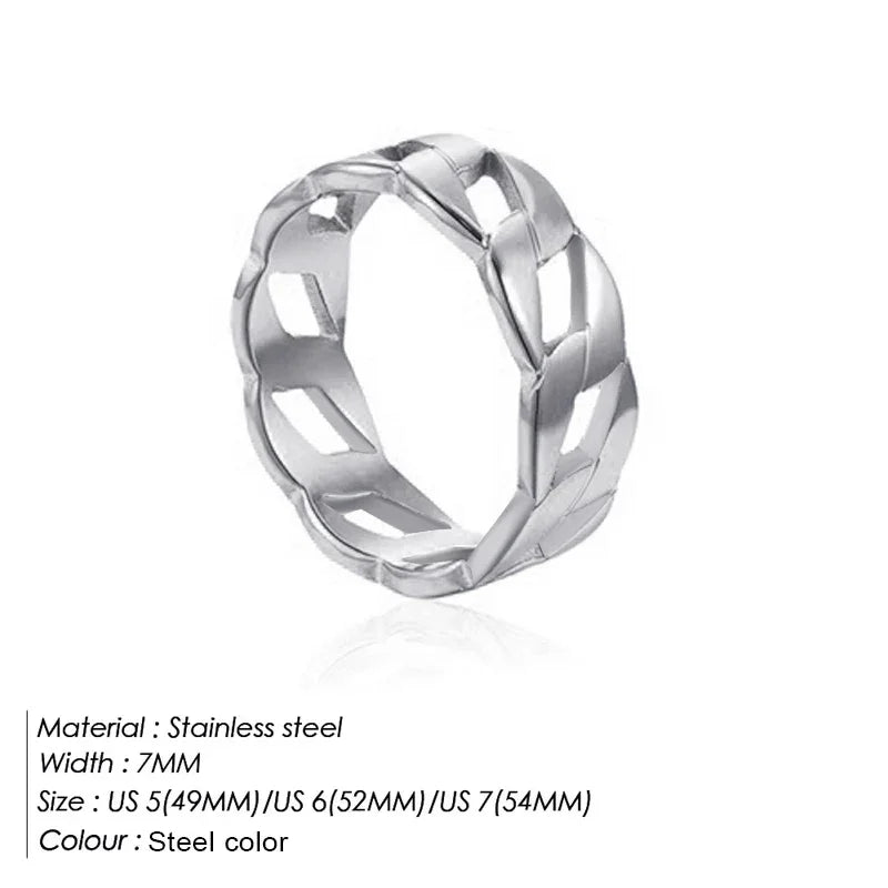 Fashion Ring 316L Stainless Steel Ring Anillo Ringen Mujer Women Rings Bague Couple Matching Jewlery Fashion Gifts Do not fade Luxlife Brands