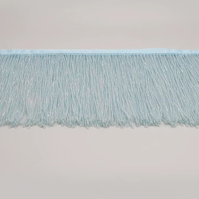 Long Glass Rhinestone Beaded Fringe Trim