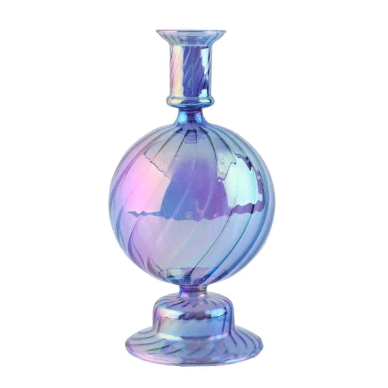 Floriddle Retro Candlesticks Taper Candle Holders Tall Candlesticks Decoration Party Glass Vase Home Decor Wedding Decoration Luxlife Brands