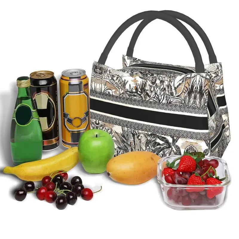Fashion Luxury Kon Megat Ae Lunch Bag Cooler Thermal Insulated Lunch Tote Box for Women Kids School Work Picnic Food Bags Luxlife Brands