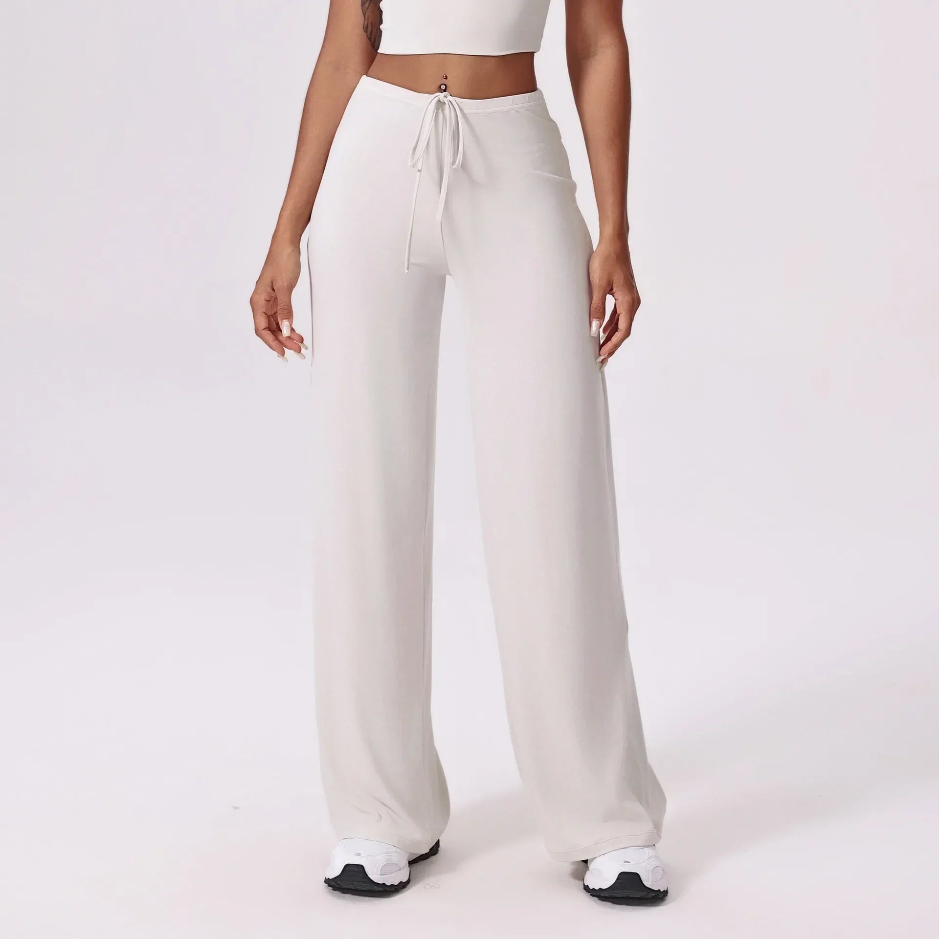 Ctenkevet-High Waist Wide-Leg Yoga Joggers for Women, Female Casual Tracksuit Bottoms, Straight Outdoor Baggy Sweatpants, Autumn Luxlife Brands