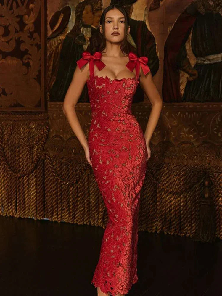 Harmony Lace Maxi Dress Luxlife Brands