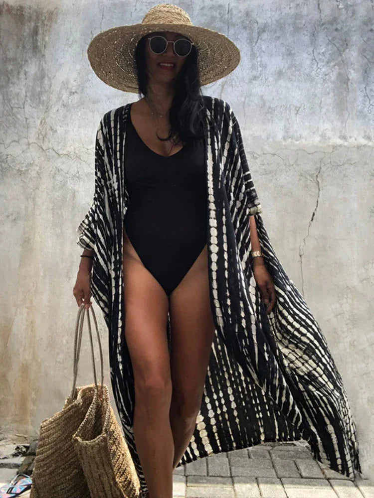 Tie Dye Kimono Summer Dress Luxlife Brands