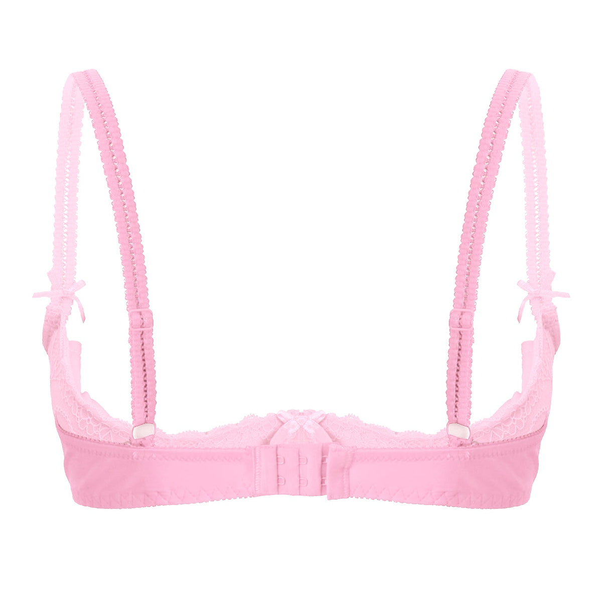 Lace Underwire Half-Cup Push-Up Bra