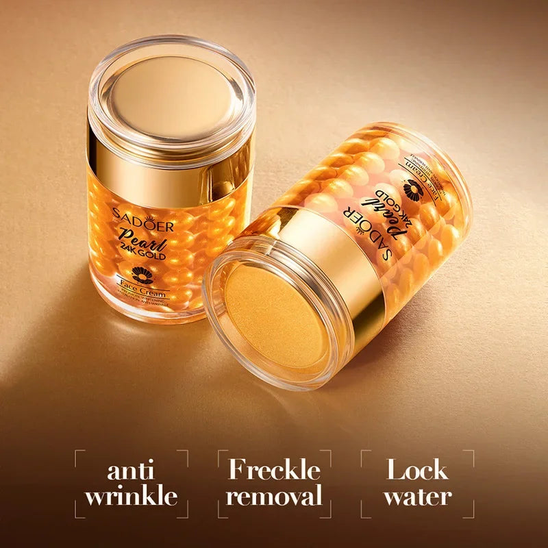 24K Golden Pearl Collagen Hydrating Firming Cream Luxlife Brands