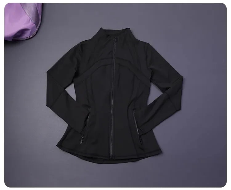 Women's Slim Fit Yoga Zip Top Luxlife Brands