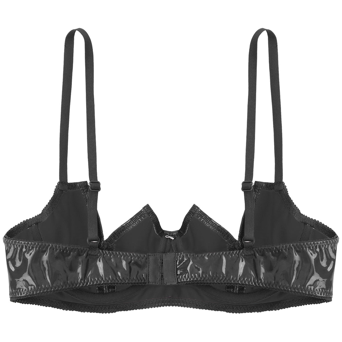 V-Notch Underwired Open Chest Bra Top