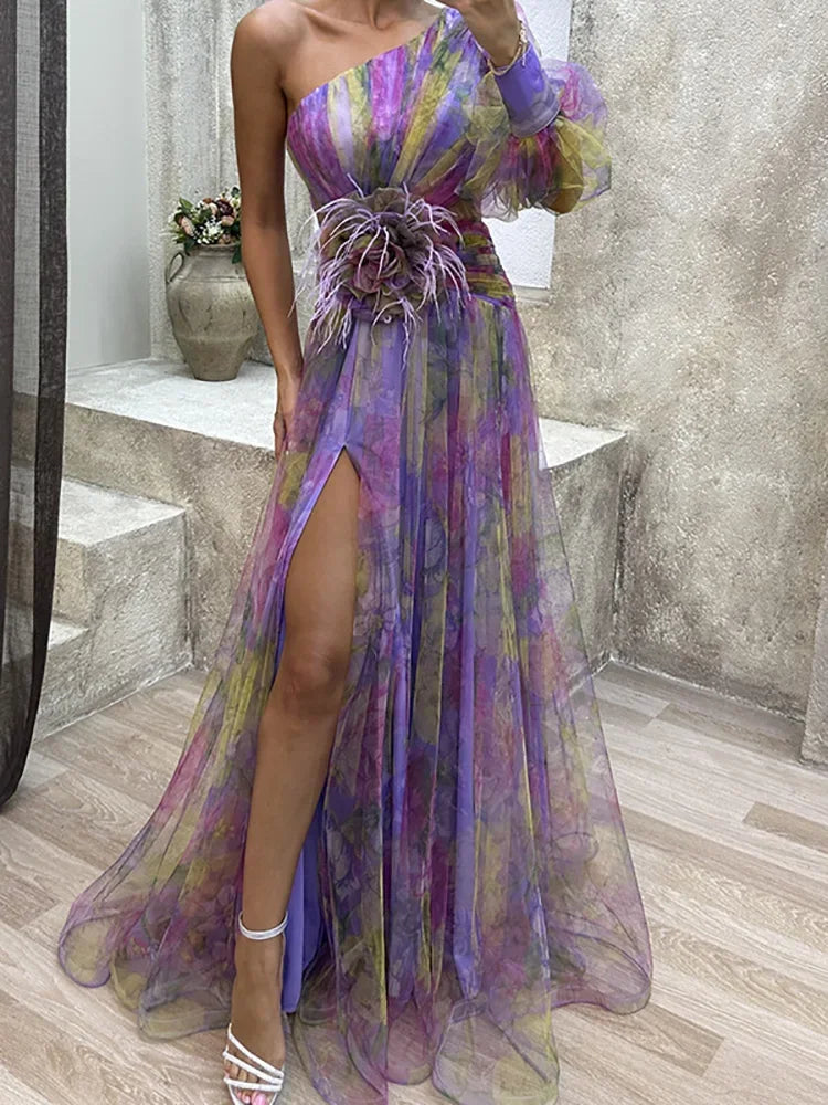 Artful Off The Shoulder Maxi Dress Luxlife Brands
