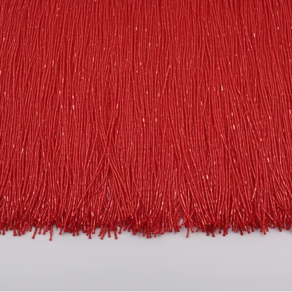 Long Glass Rhinestone Beaded Fringe Trim