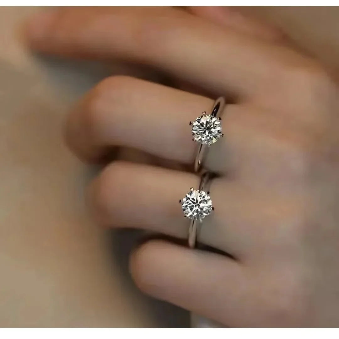 1ct Moissanite cz Engagement Ring Luxlife Brands