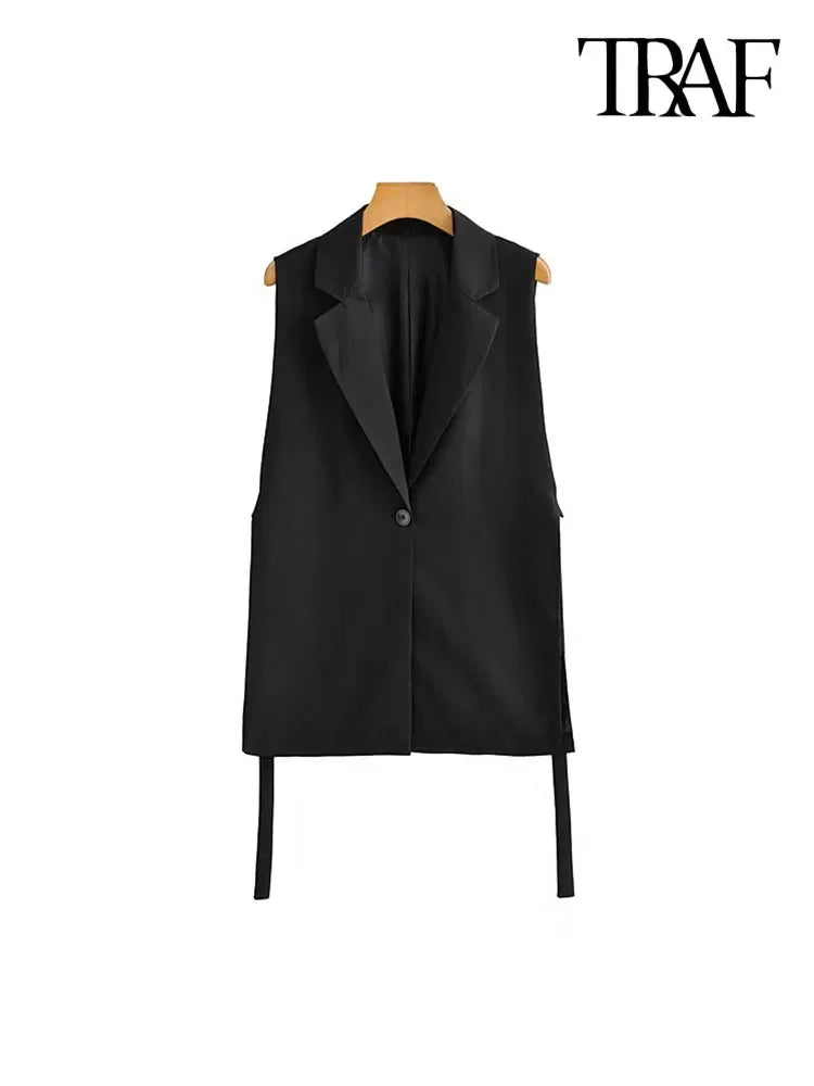Vintage Sleeveless Chic Vest LUXLIFE BRANDS