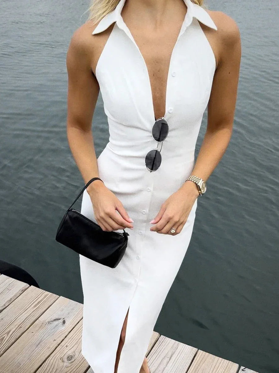 Sasha Summer Slim Fit Maxi Dress Luxlife Brands