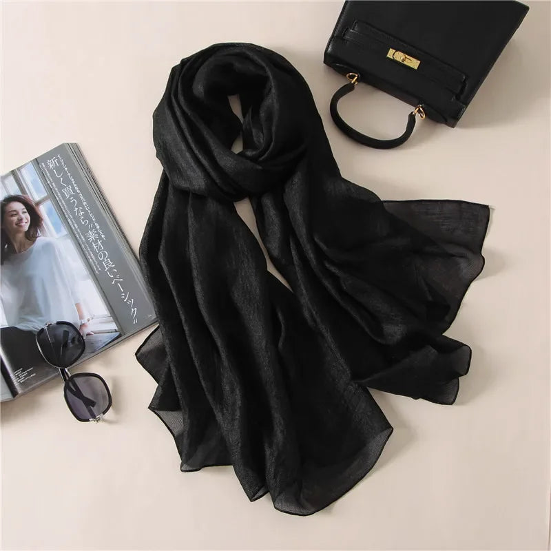 Silk Linen Shawls Scarves Luxlife Brands