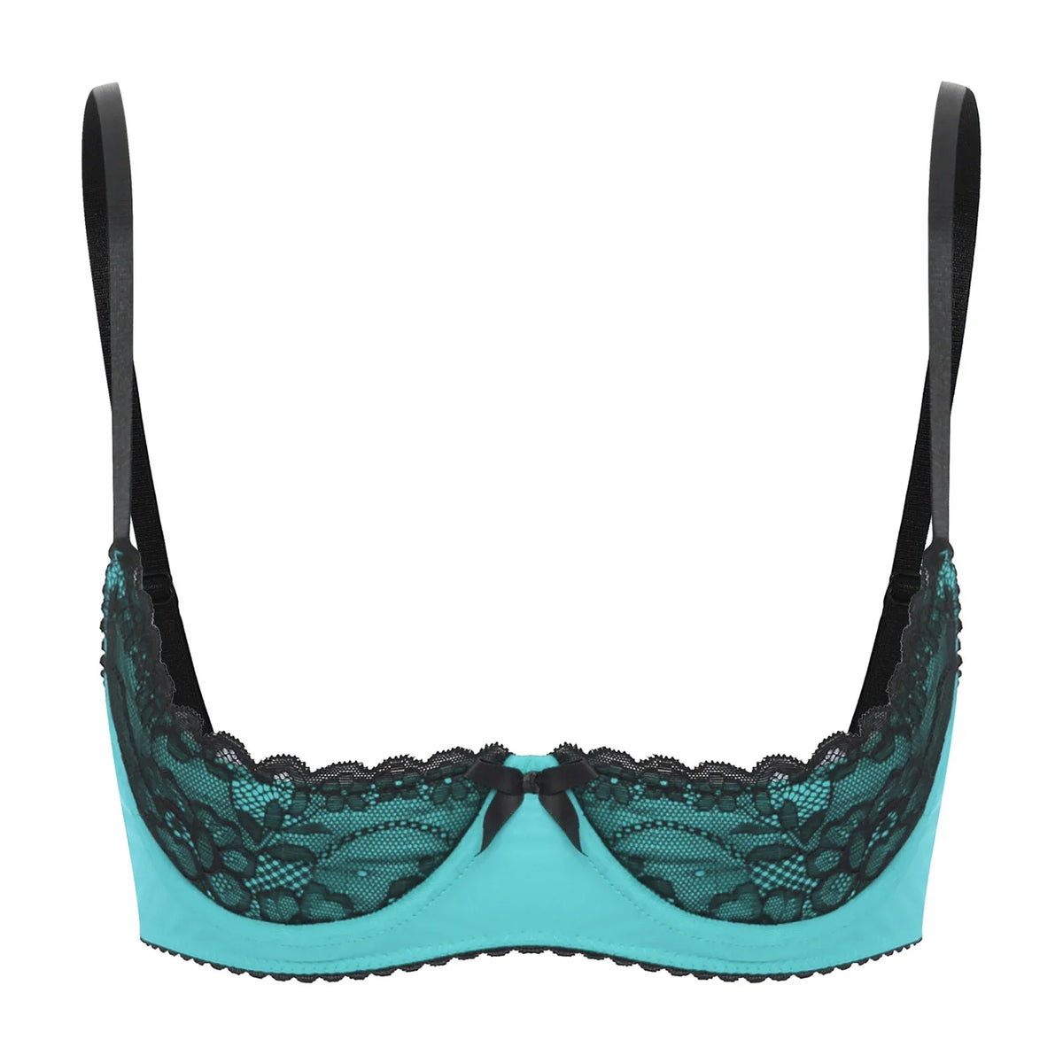 Lace Underwire Half-Cup Balconette Bra