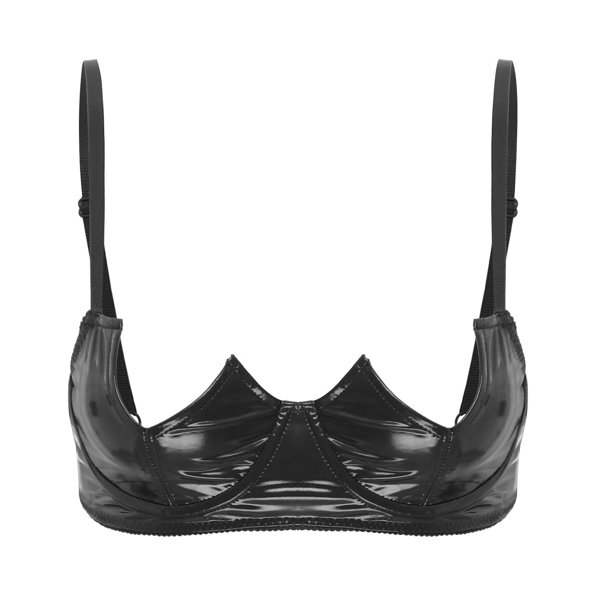V-Notch Underwired Open Chest Bra Top