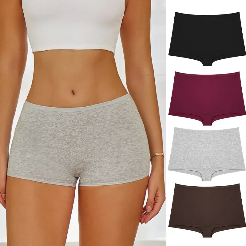Women's Cotton Seamless Sports Boxers XS-XL Luxlife Brands