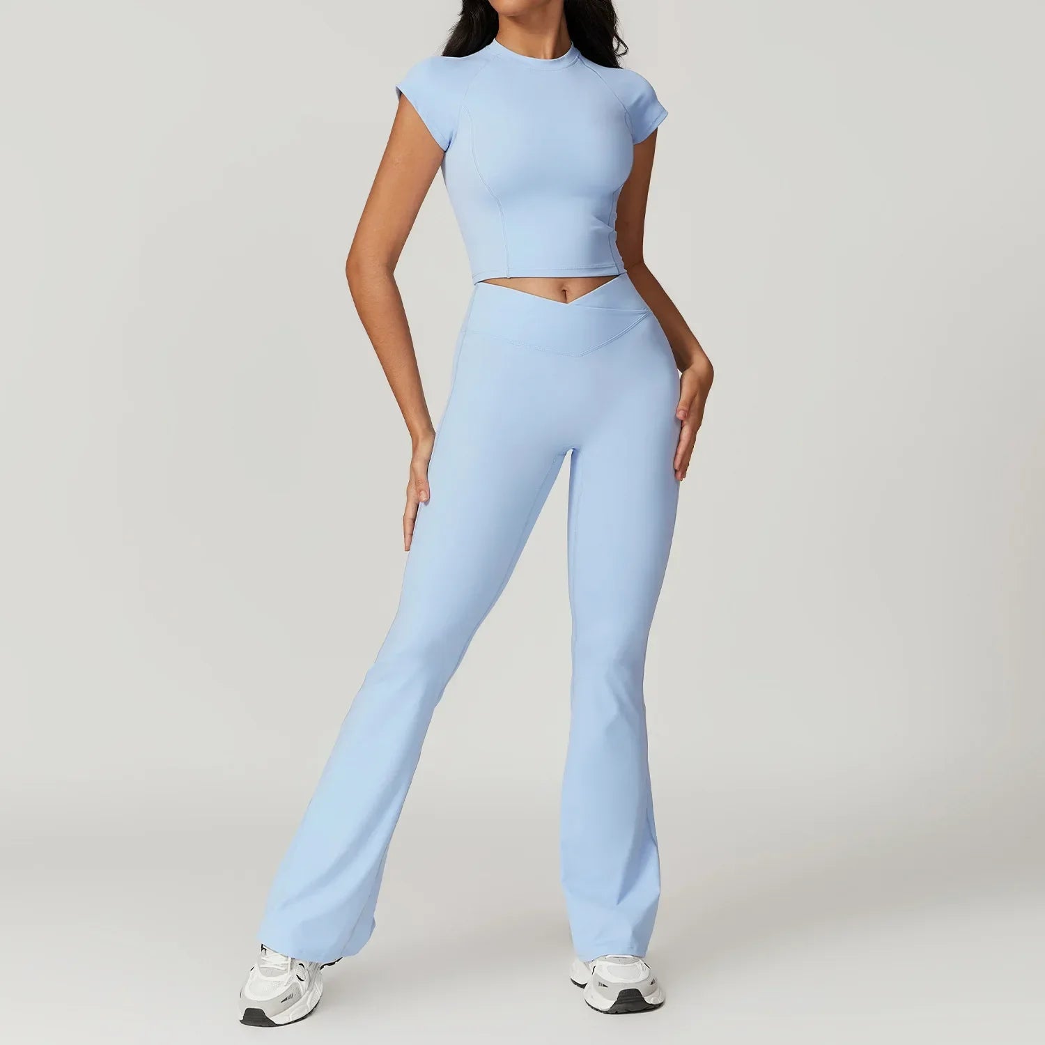 Lucid High Waist Flare Leg Yoga Set Luxlife Brands