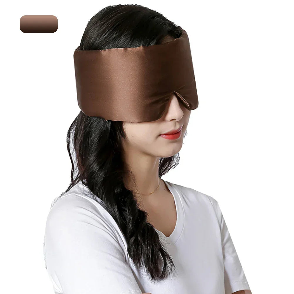 Mulberry Silk Sleeping Mask Eyepatch Blocking Light Eyemask Eyeshade Soft Padded Slaapmasker Travel Sleeping Aid for Sleep Patch Luxlife Brands
