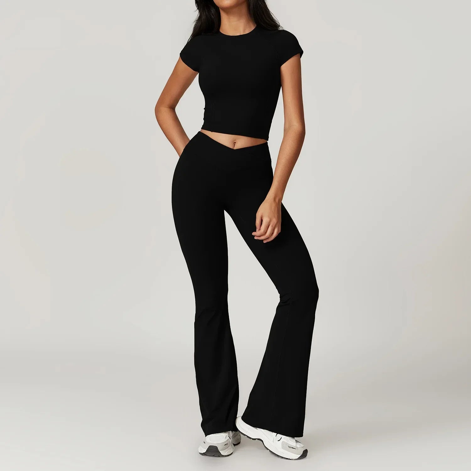 Lucid High Waist Flare Leg Yoga Set Luxlife Brands