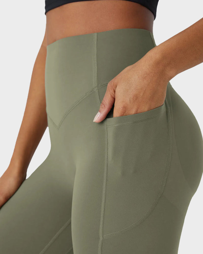 Tummy Control Butt-Lifting Training Leggings with Pockets SheCurve