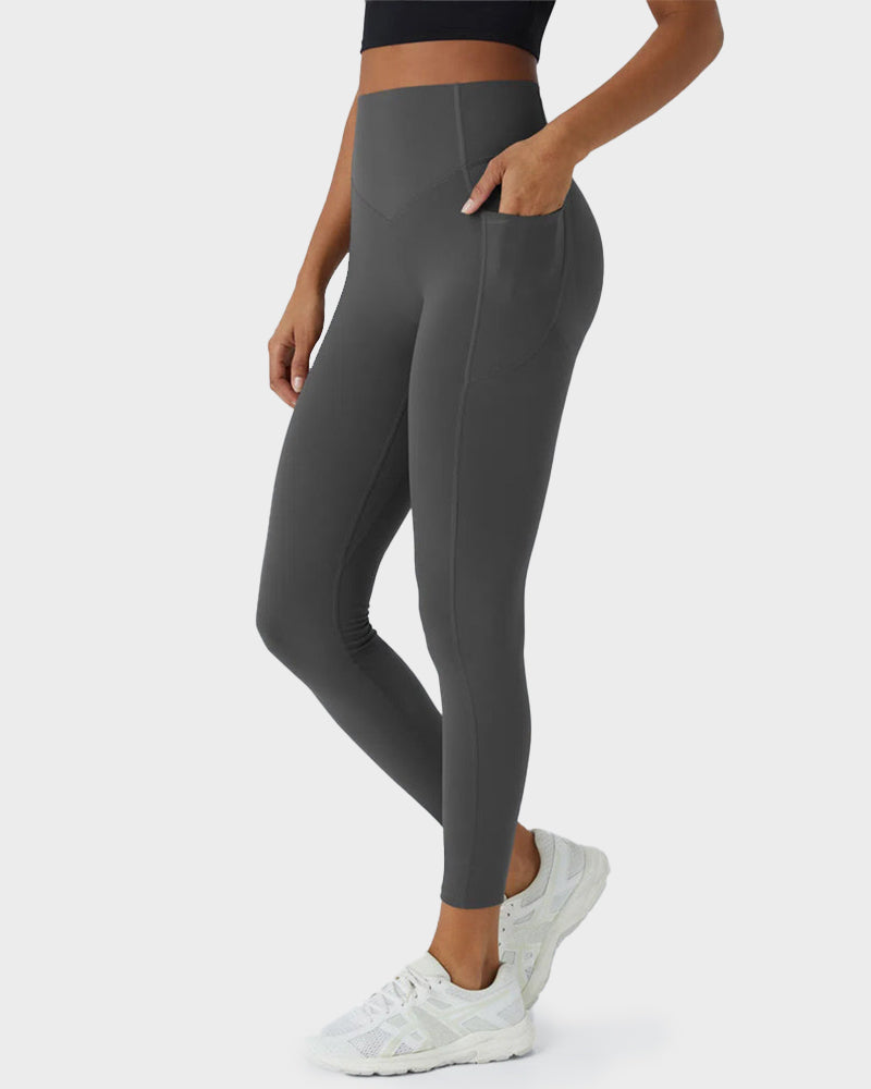 Tummy Control Butt-Lifting Training Leggings with Pockets SheCurve