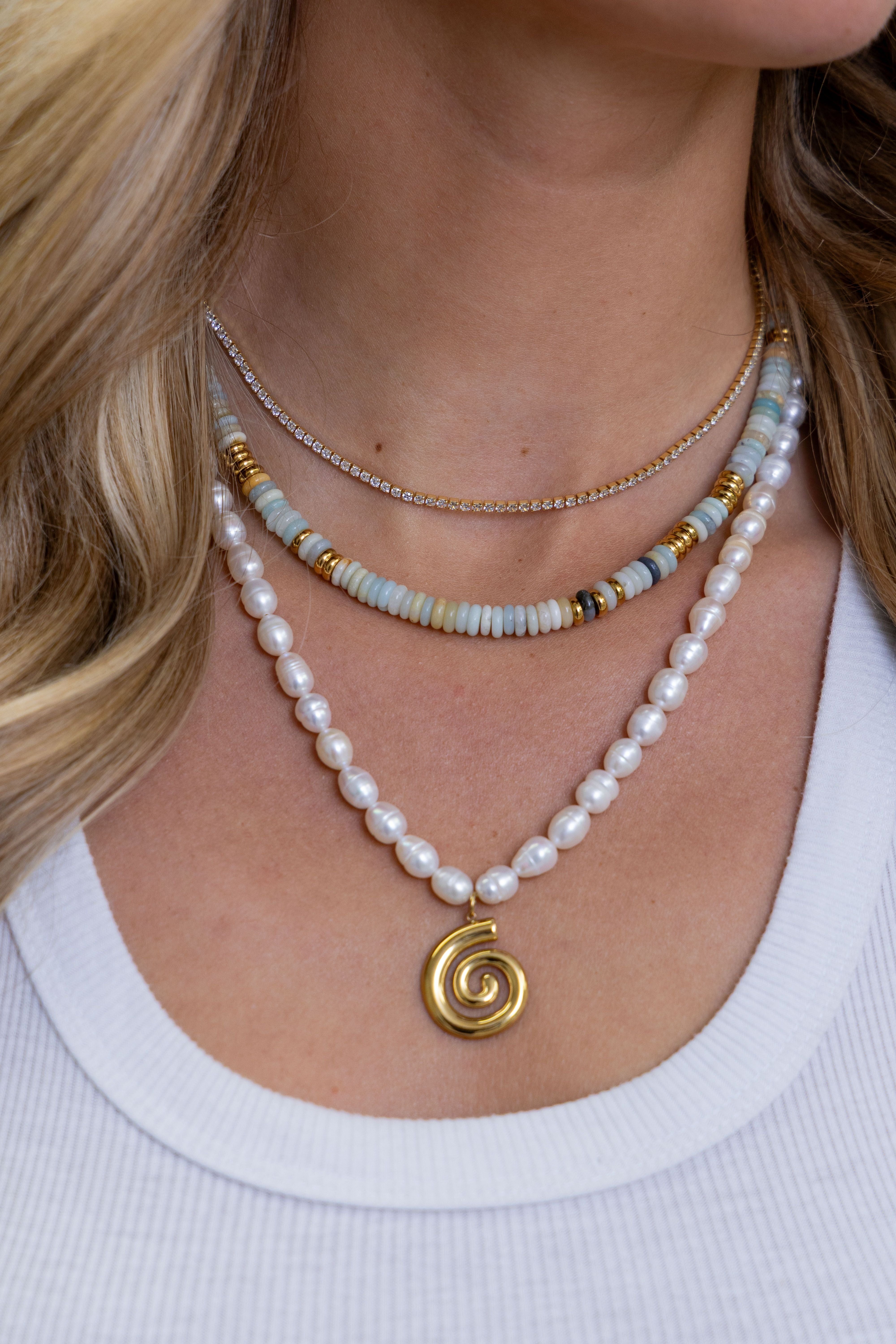 Amazonite Beaded Necklace
